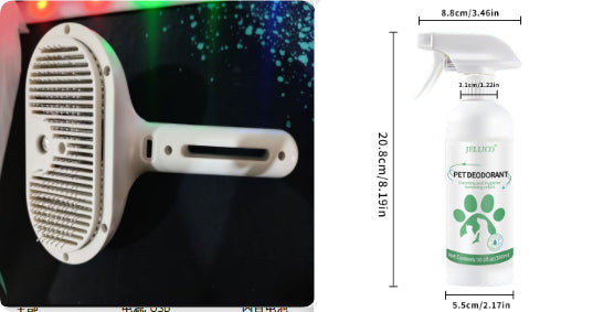 Revolutionize Your Pet Grooming Routine with Our Self Cleaning Dematting Mist Comb Brush