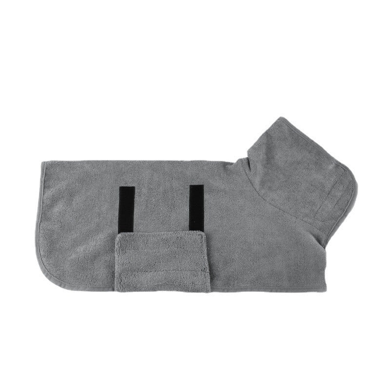 Pet Microfiber Quick Dry Absorbent Bathrobe Grooming Towel