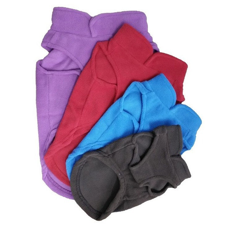 Fleece Pet Clothes Warm Coat Jacket Vest Apparel