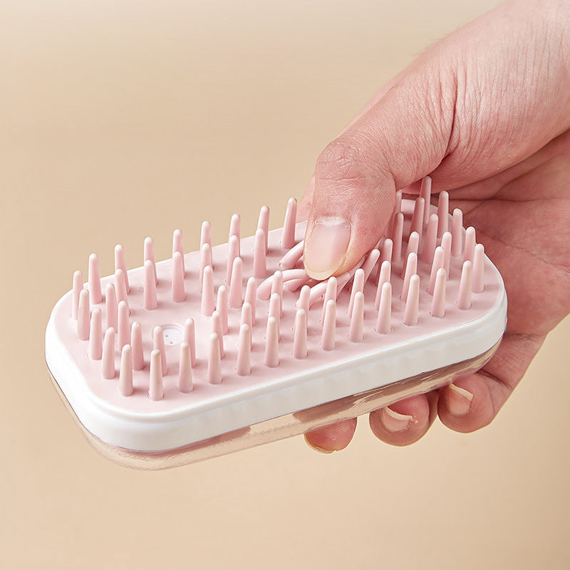 Pet Silicone Bath Massage Cleaning Brush