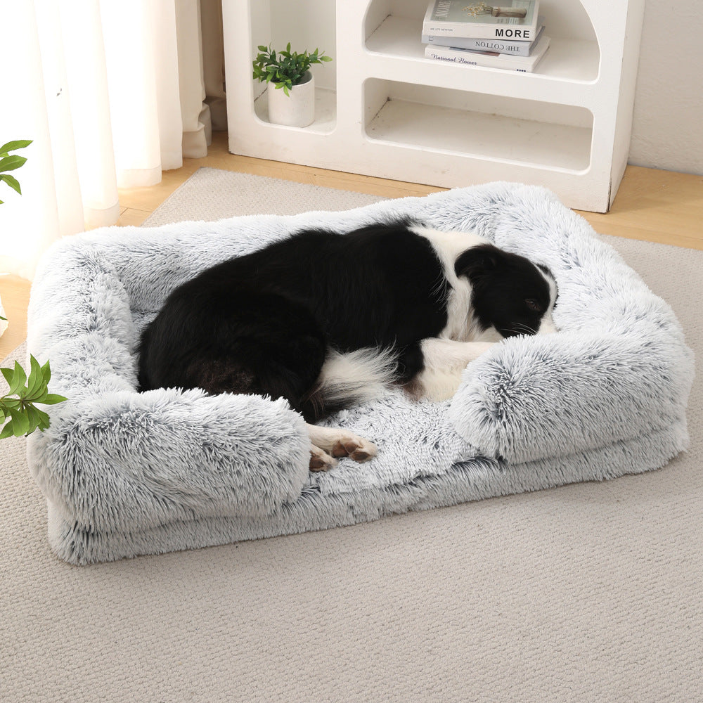 Pet Plush Round Winter Bed Warm Sleeping Mat