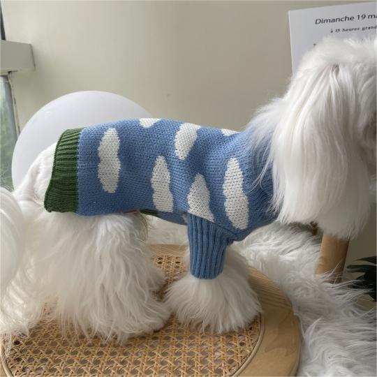 Jacquard Knitted Pet Sweater Warm Clothing Apparel