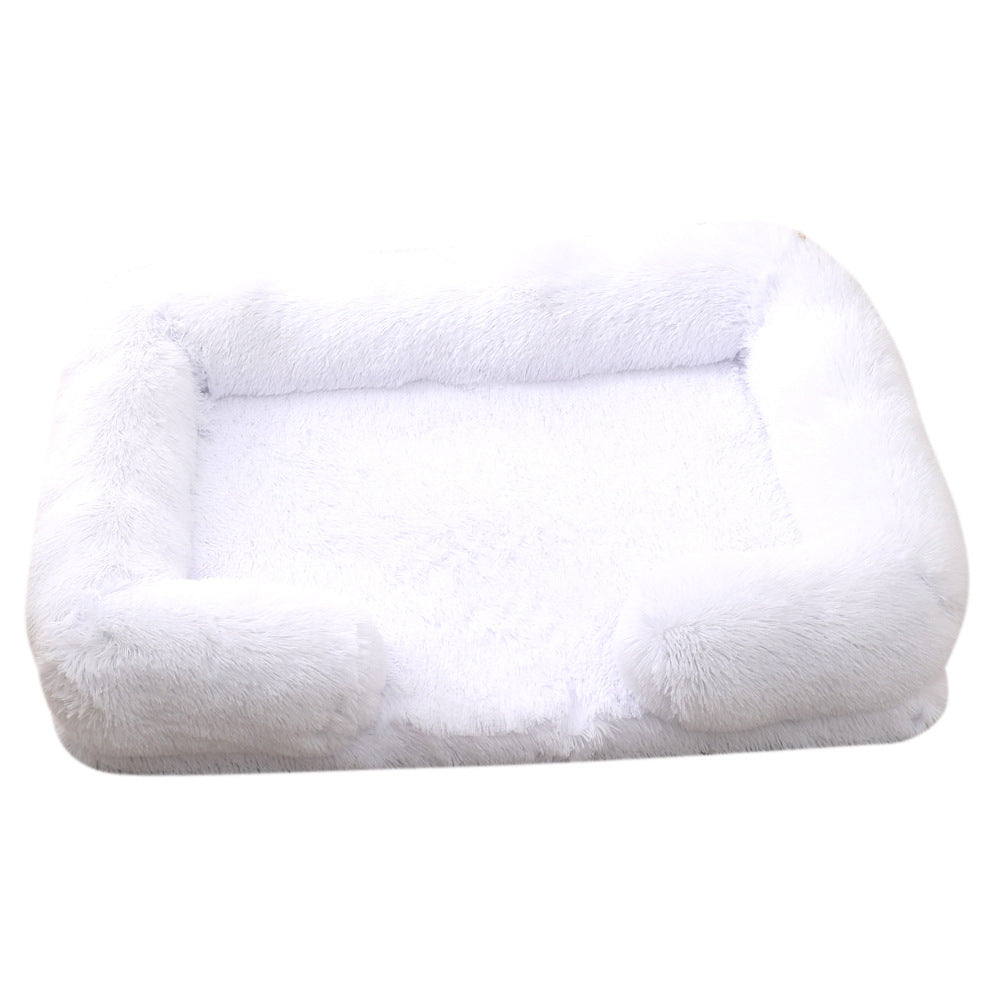 Pet Plush Round Winter Bed Warm Sleeping Mat