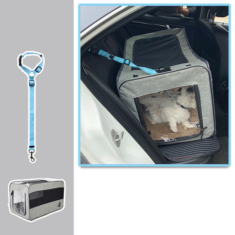 Portable Folding Pet Travel Carrier Secure Locking Zipper Bag