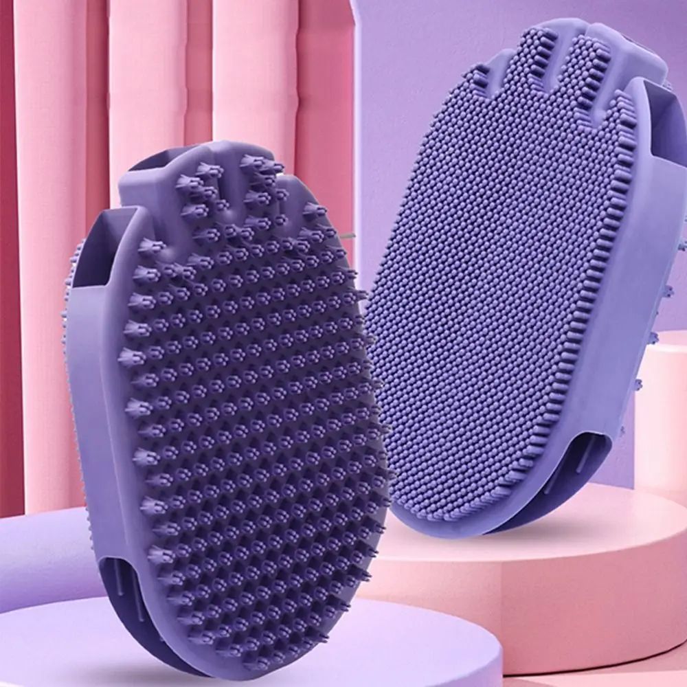 Pet Massage Shampoo Grooming Brush Soft Bristle Cleaning Tool