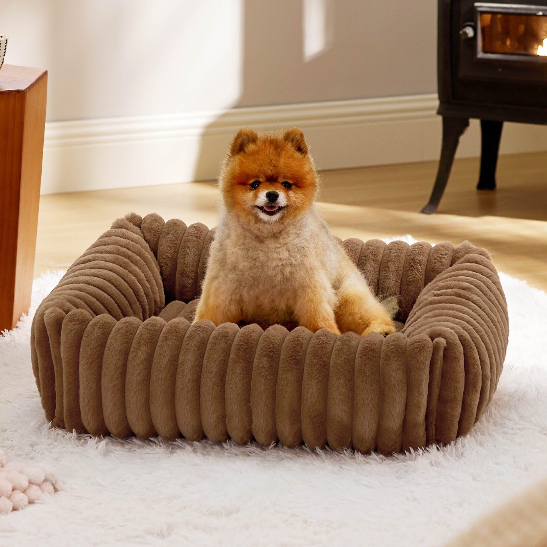 Pet All Season Plush Bed Warm Comfortable Sleeping House