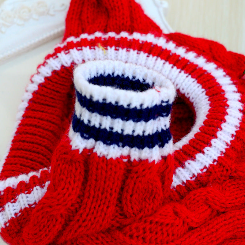 Pet Sweater Warm Knitted Winter Clothing Apparel