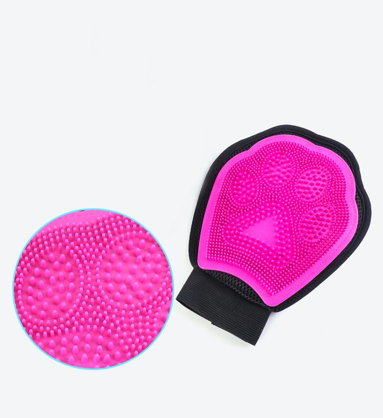 Pet Bath Cleaning Massage Glove Brush