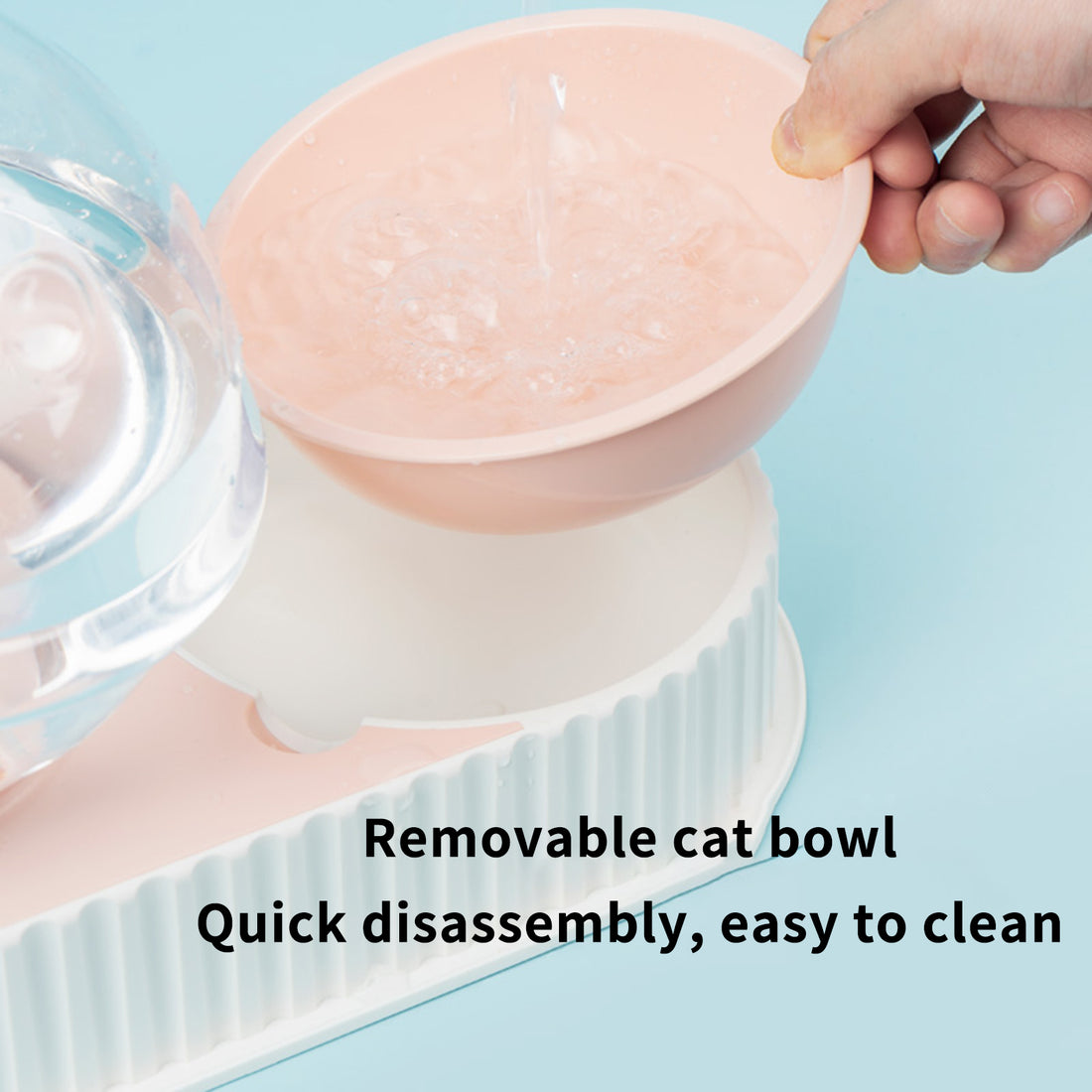Pet Automatic Water Feeder Bowl Drinking Dispenser Plastic