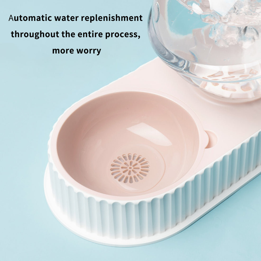 Pet Automatic Water Feeder Bowl Drinking Dispenser Plastic