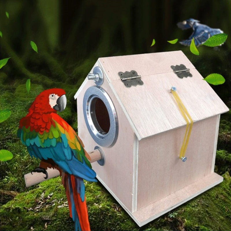 Round Bird Cage Parrot Breeding Nest Box