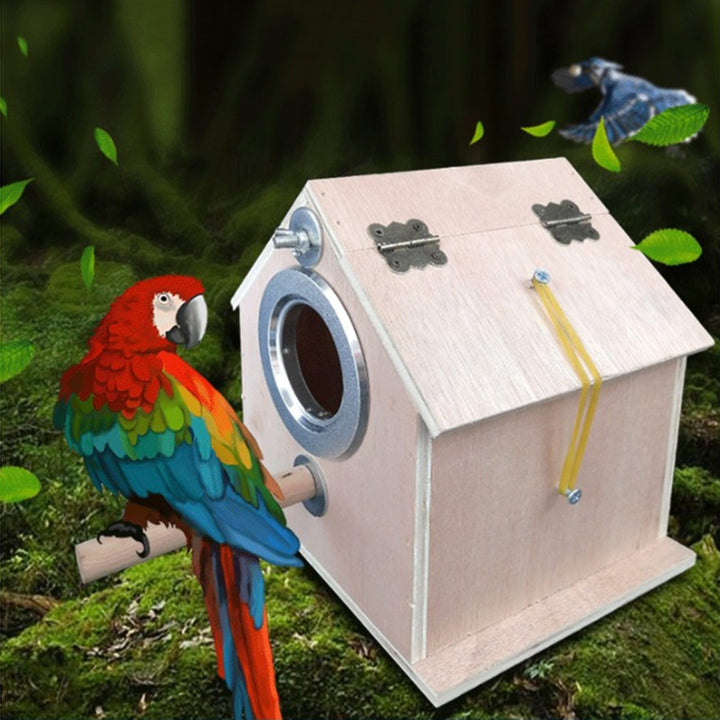 Round Bird Cage Parrot Breeding Nest Box