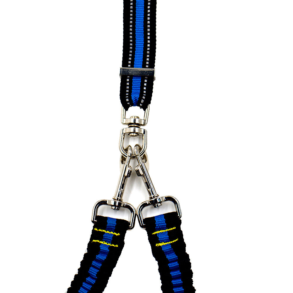 Adjustable Double Head Nylon Pet Control Leash