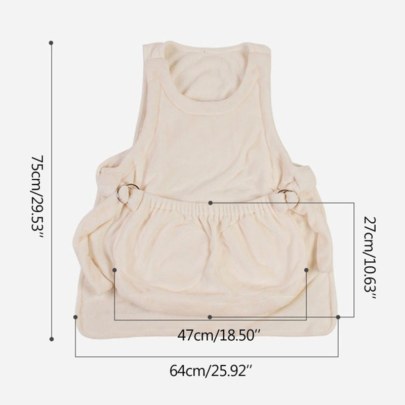 Portable Hanging Pet Travel Carrier Apron Bag