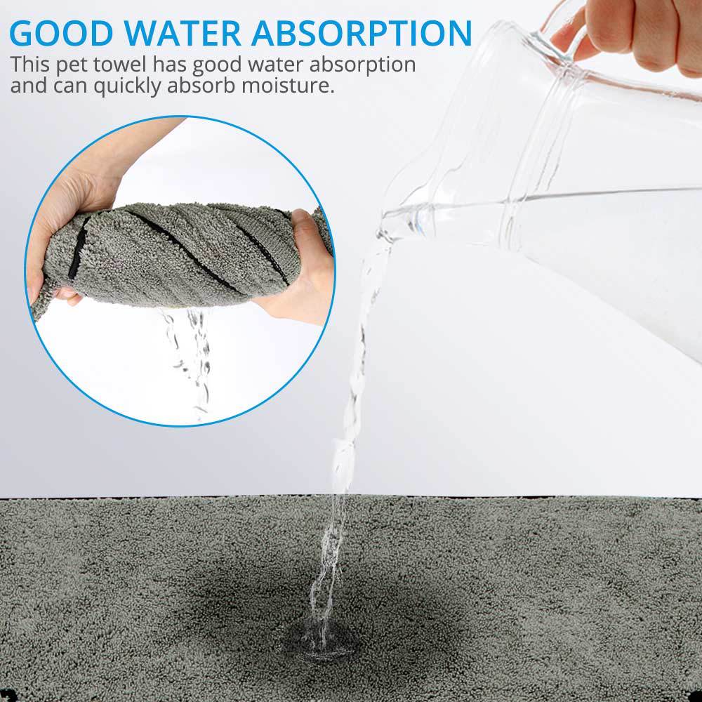 Pet Super Absorbent Bathrobe Bath Towel