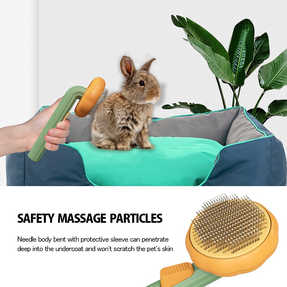 Pet Self Cleaning Slicker Grooming Brush Detangling Shedding Tool