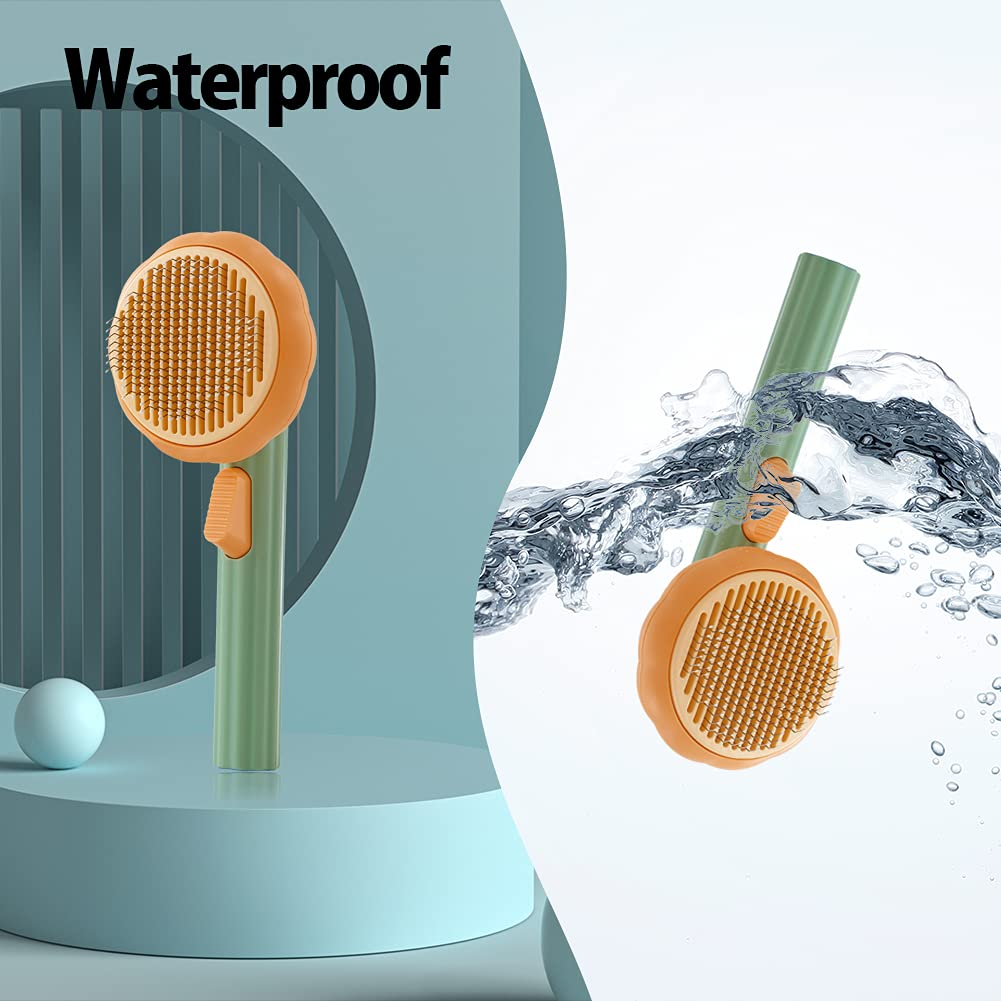 Pet Self Cleaning Slicker Grooming Brush Detangling Shedding Tool