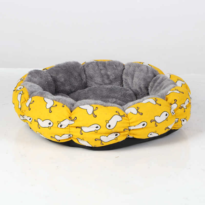 Pet Calming Donut Round Bed Fluffy Comfortable Sleeping Mat