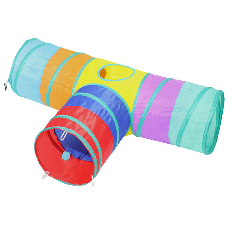 Pet Foldable Tunnel Climbing Play Toy