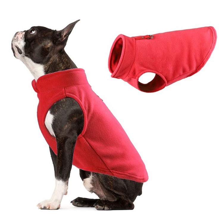 Fleece Pet Clothes Warm Coat Jacket Vest Apparel
