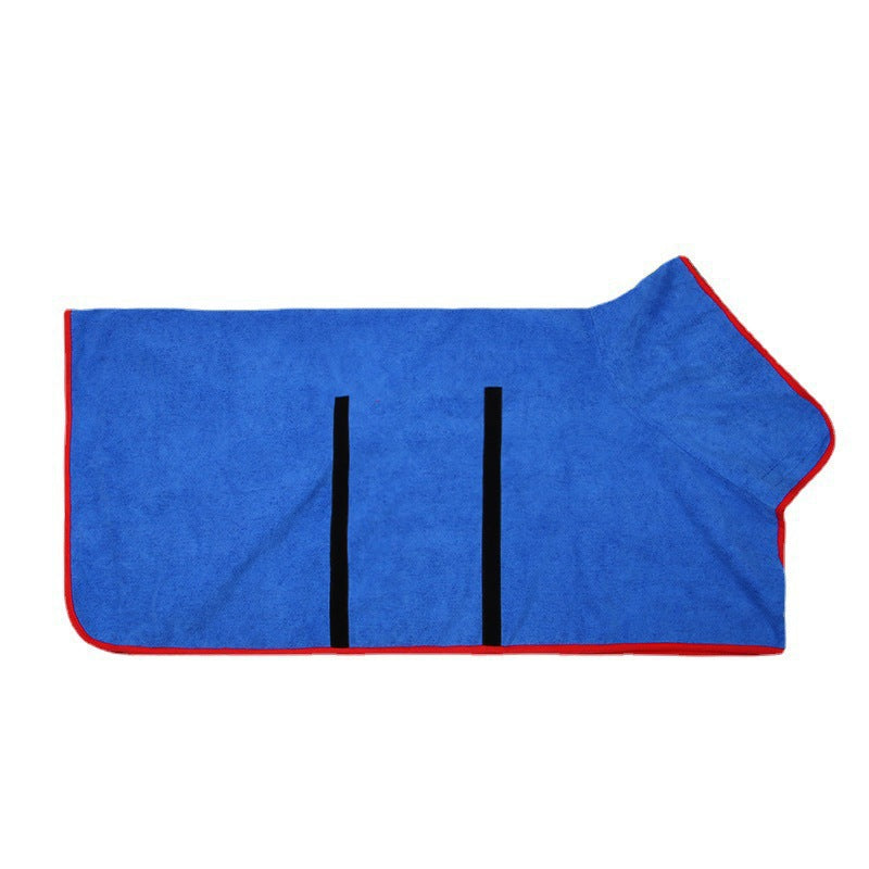 Pet Microfiber Quick Dry Absorbent Bathrobe Grooming Towel