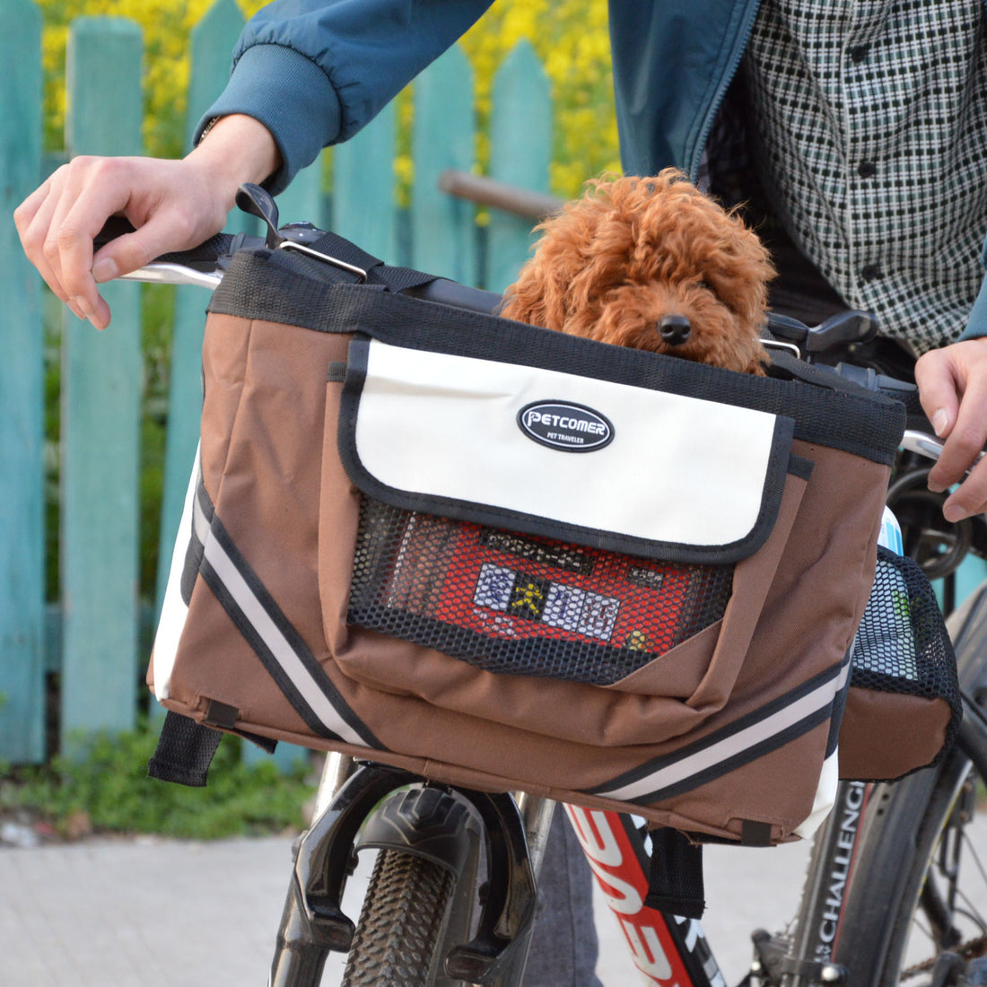 Removable Pet Bicycle Front Basket Carrier Bag