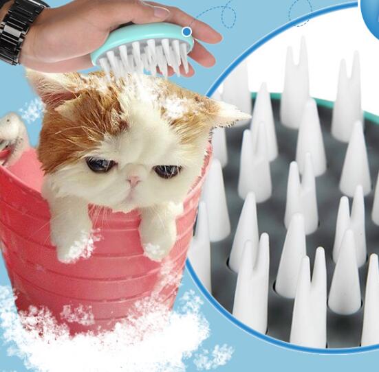 Pet Massage Bath Grooming Shower Cleaning Brush Comb Tool