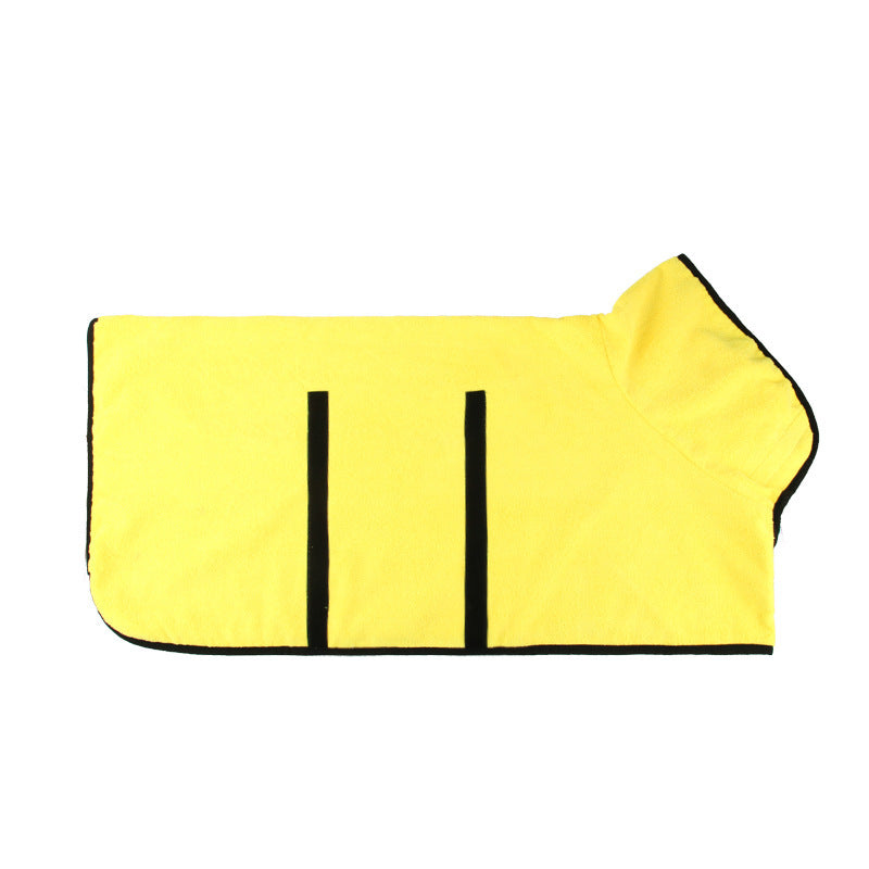 Pet Microfiber Quick Dry Absorbent Bathrobe Grooming Towel