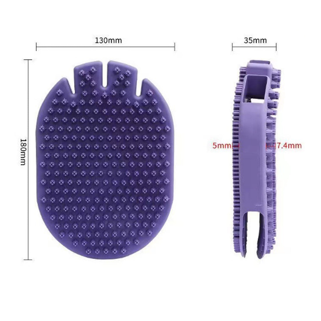 Pet Massage Shampoo Grooming Brush Soft Bristle Cleaning Tool