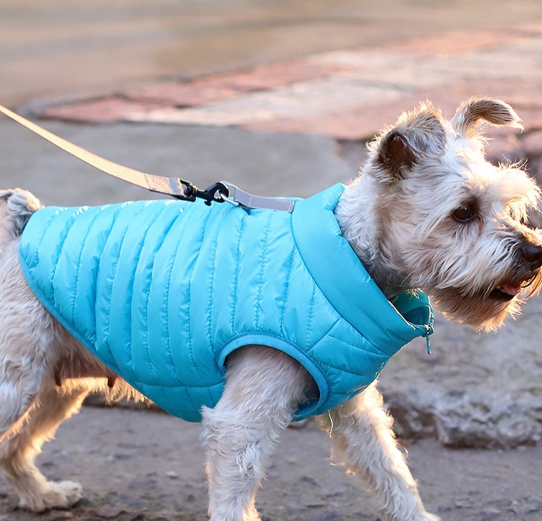 Pet Nylon Zipper Jacket Autumn Winter Warm Clothing Apparel