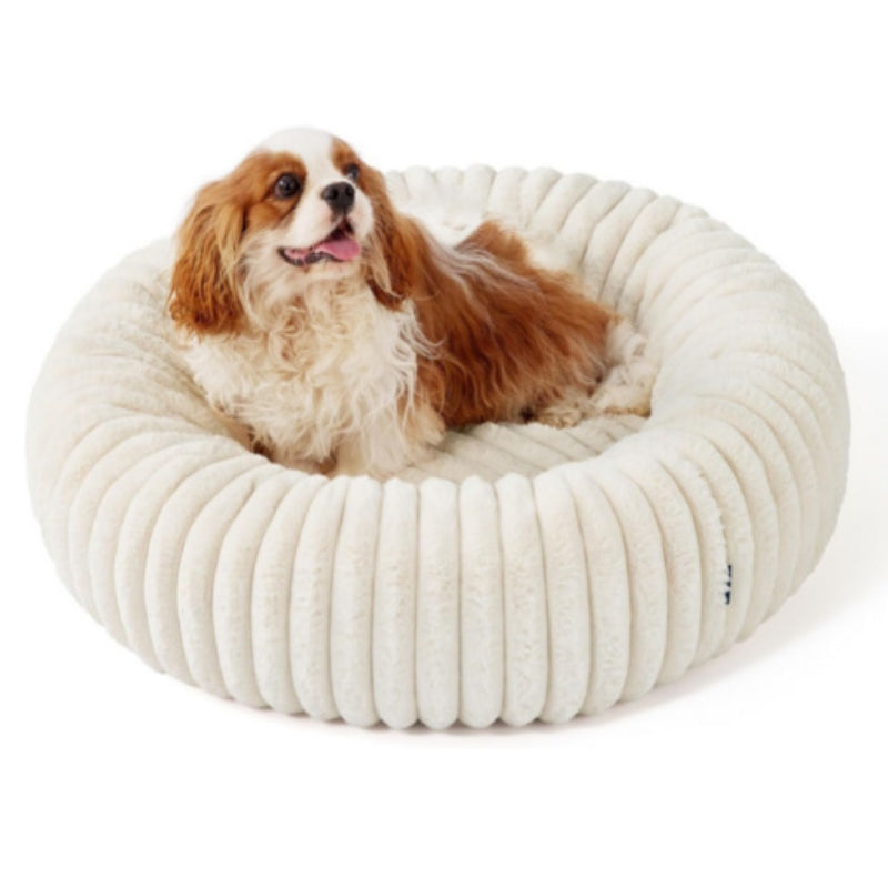Pet Plush Fur Bed Warm Round Mat Winter Sleeping Nest