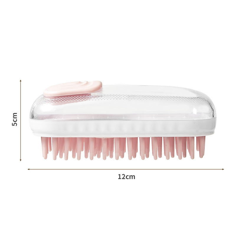Pet Silicone Bath Massage Cleaning Brush
