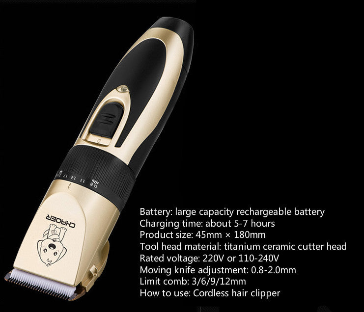 Professional Electric Pet Grooming Hair Trimmer Nail Clipper Machine