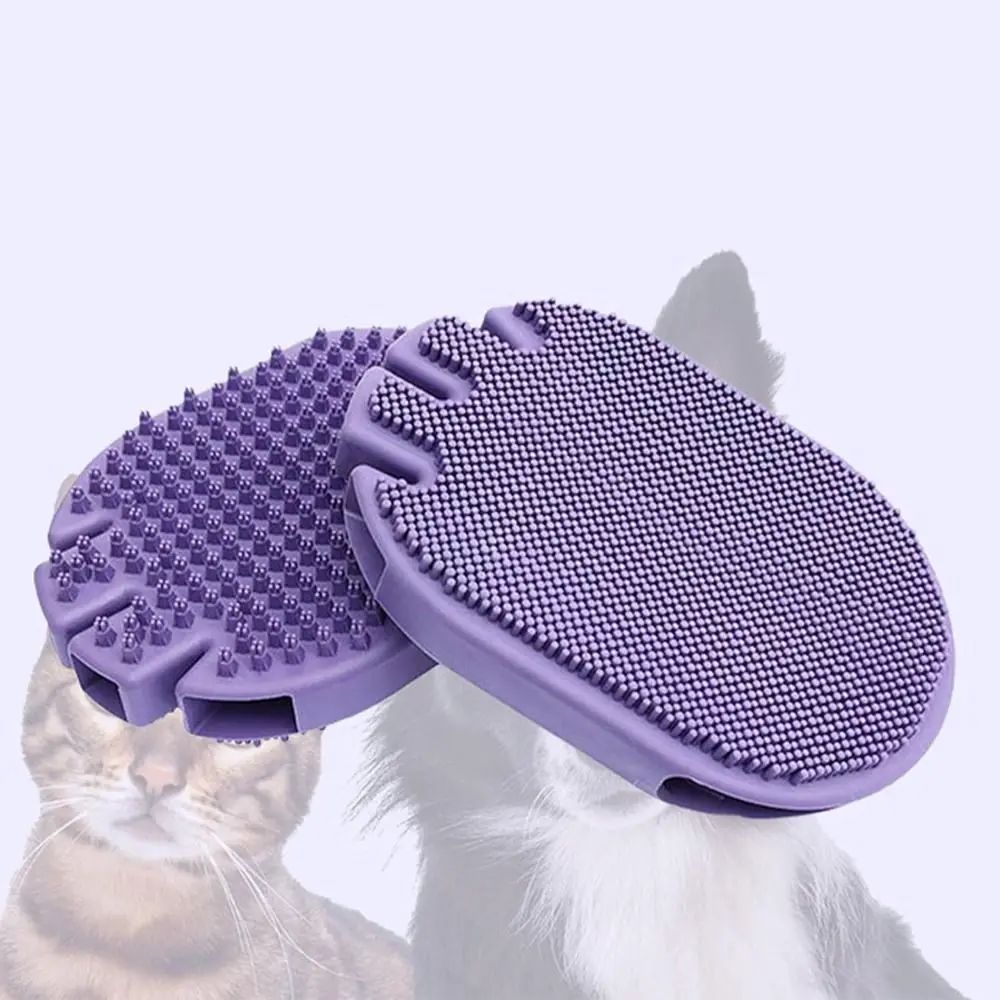 Pet Massage Shampoo Grooming Brush Soft Bristle Cleaning Tool