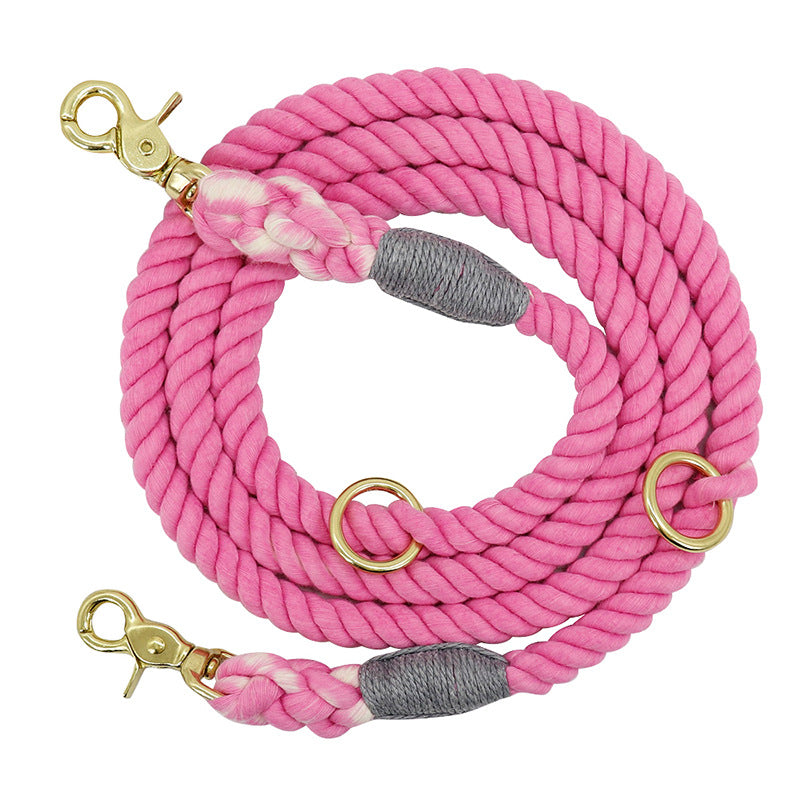 Multi Color Cotton Pet Long Durable Control Leash
