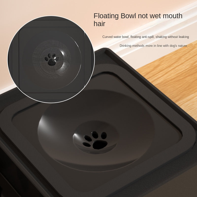 Pet Adjustable Double Bowl Elevated Feeding Stand Food Water Dish