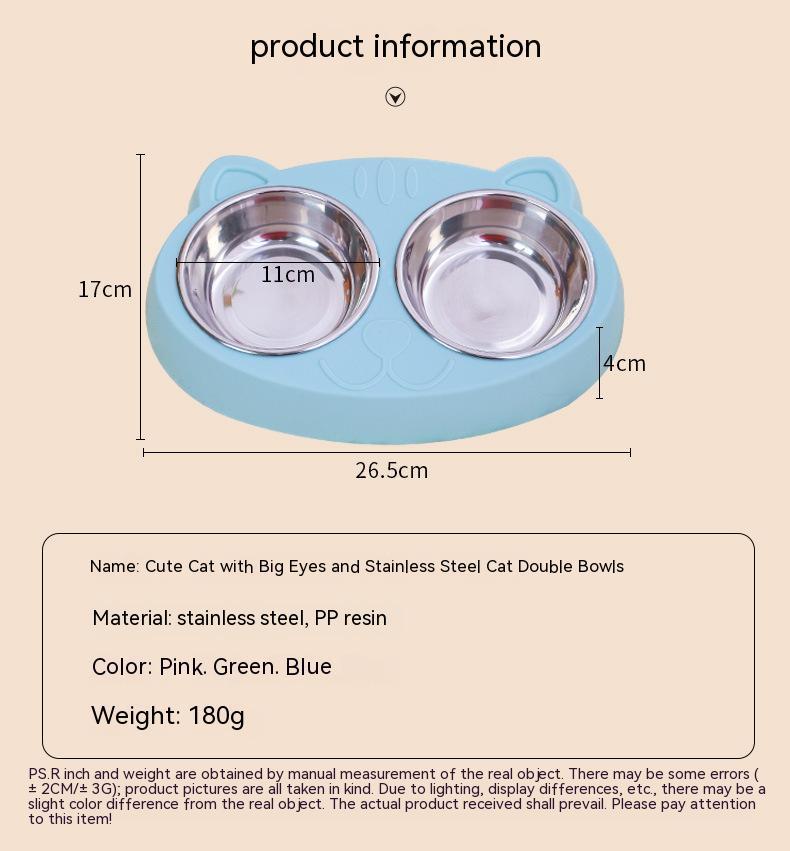 Pet Feeding Water Bowl Rice Basin