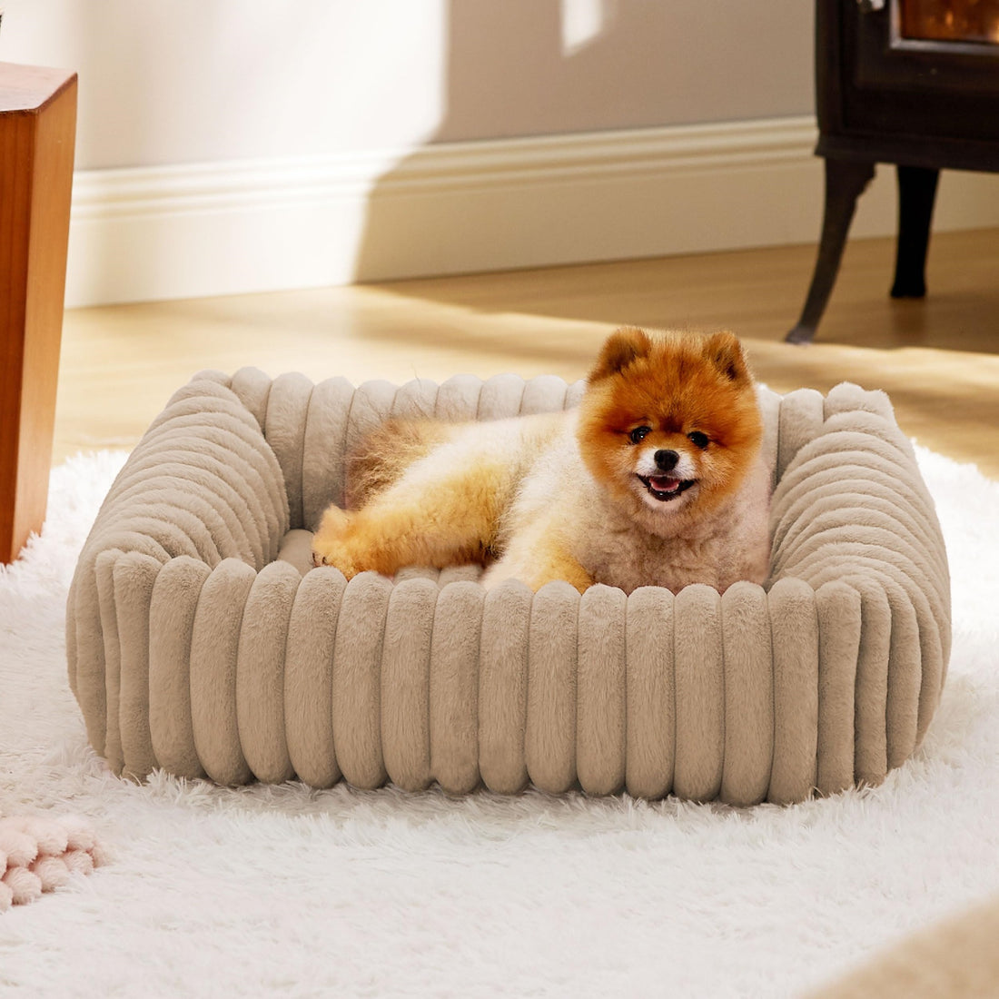 Pet All Season Plush Bed Warm Comfortable Sleeping House