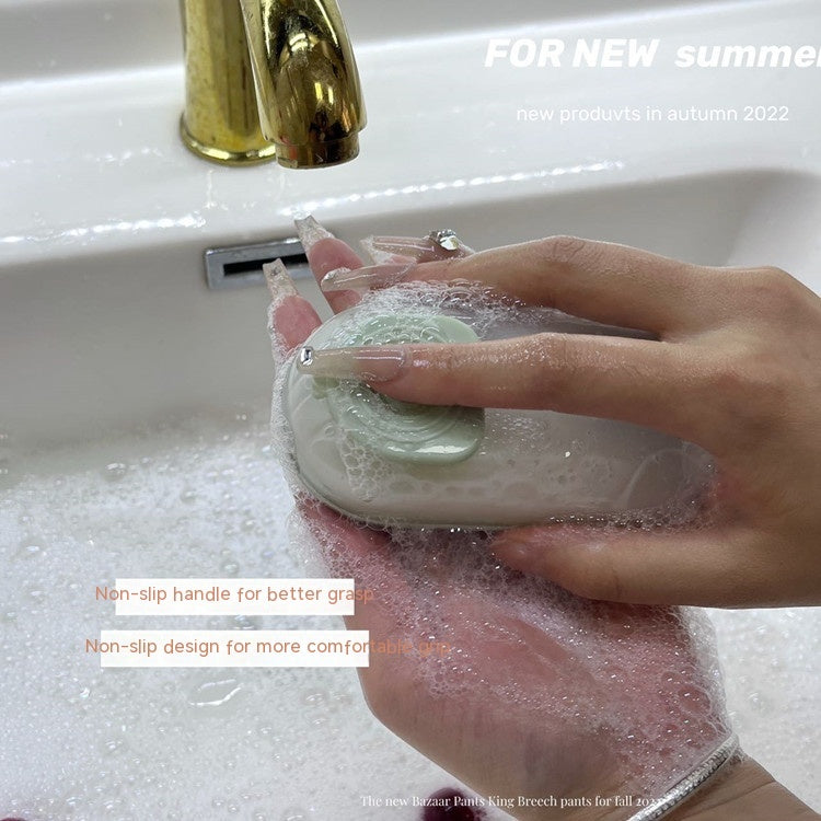 Pet Handheld Soft Massage Bath Cleaning Brush Grooming Tool