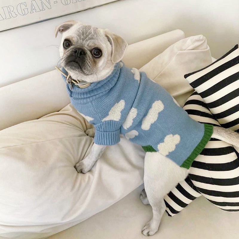 Jacquard Knitted Pet Sweater Warm Clothing Apparel