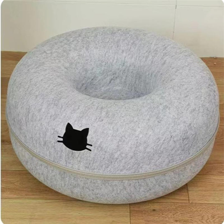 Pet Round Tunnel Bed Comfortable Cat Nest Sleeping Mat