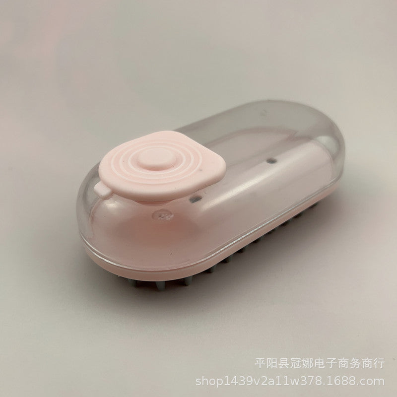 Pet Handheld Soft Massage Bath Cleaning Brush Grooming Tool