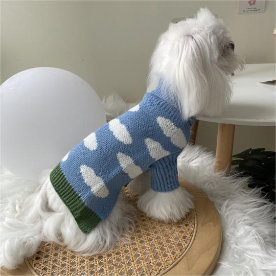 Jacquard Knitted Pet Sweater Warm Clothing Apparel