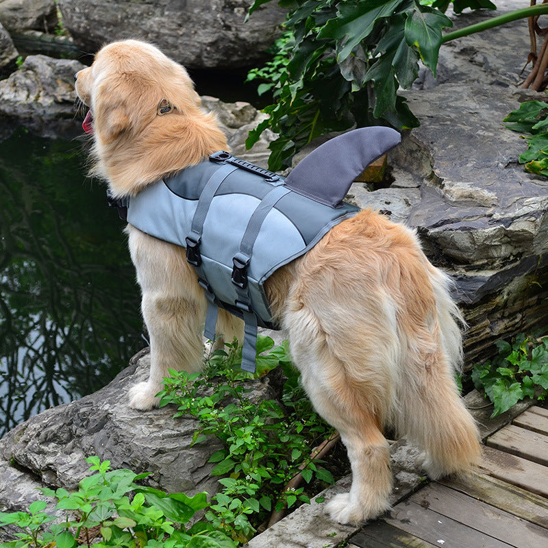 Pet Mermaid Shark Swimming Life Vest Adjustable Safety Jacket