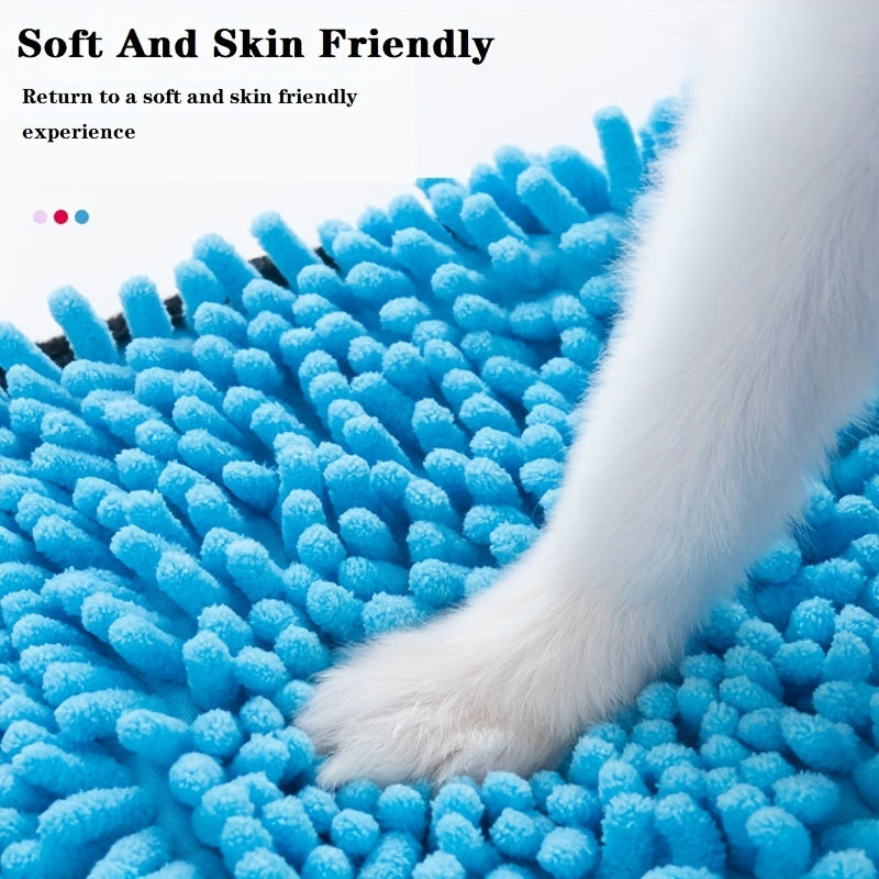 Absorbent Pet Microfiber Quick Dry Bath Towel With Hand Pockets