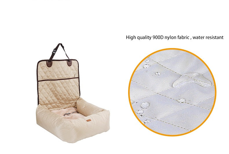 2 In 1 Foldable Pet Car Seat Bed Carrier Mattress