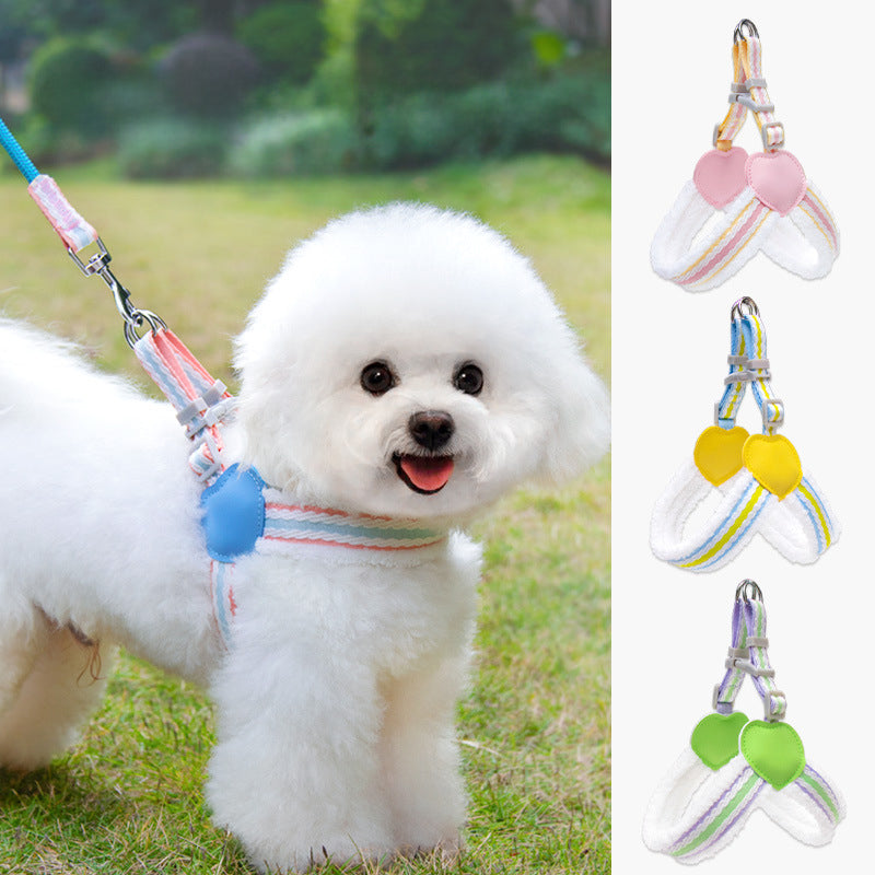 Pet Breathable Chest Vest Walking Leash Harness Strap