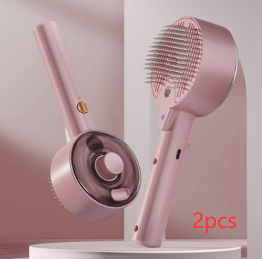 Pet Self Cleaning Hair Remover Grooming Steam Brush
