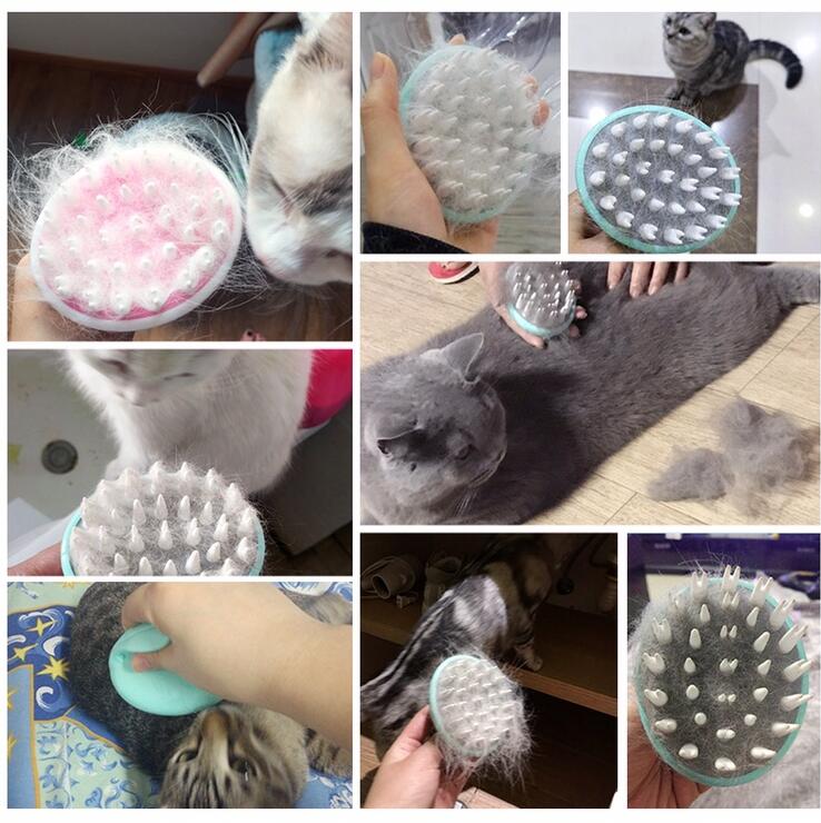 Pet Massage Bath Grooming Shower Cleaning Brush Comb Tool