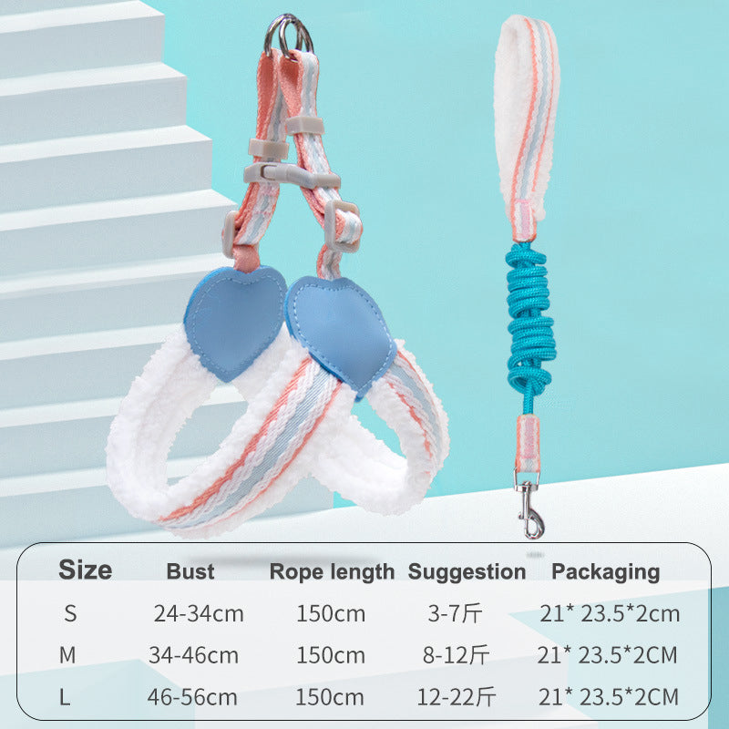 Pet Breathable Chest Vest Walking Leash Harness Strap
